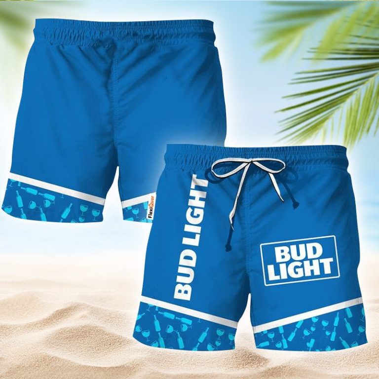 Bud Light Glass Bottle Dot Swim Trunks
