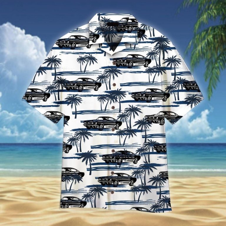 Ford Fastback Mustang Hawaiian Shirt