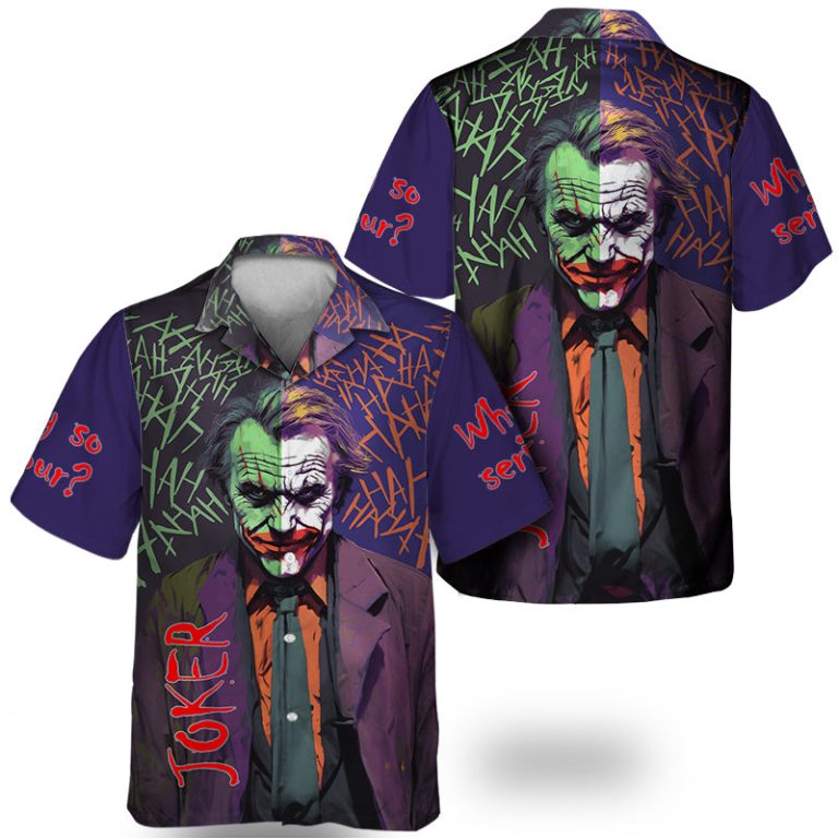 Joker Why So Serious HaHaHa Colorful Hawaiian Shirt
