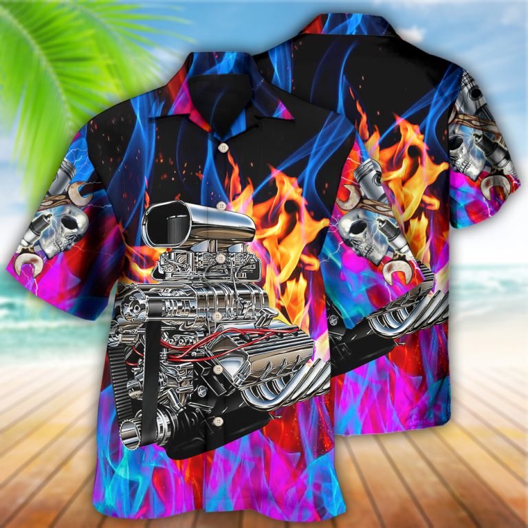 Hot Rod Amazing Colorful Flame Hawaiian Shirt