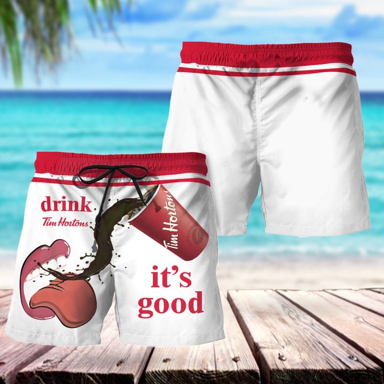 Drink Tim Horton Swim Trunks