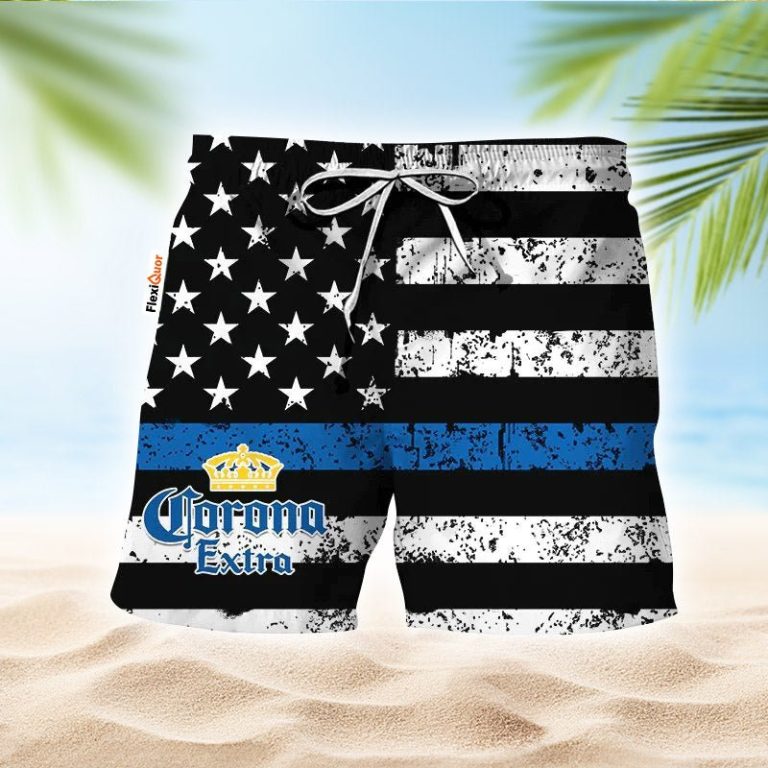 Corona Extra USA Flag Swim Trunks