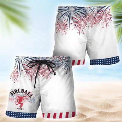 Fireball American Independence Day Swim Trunks