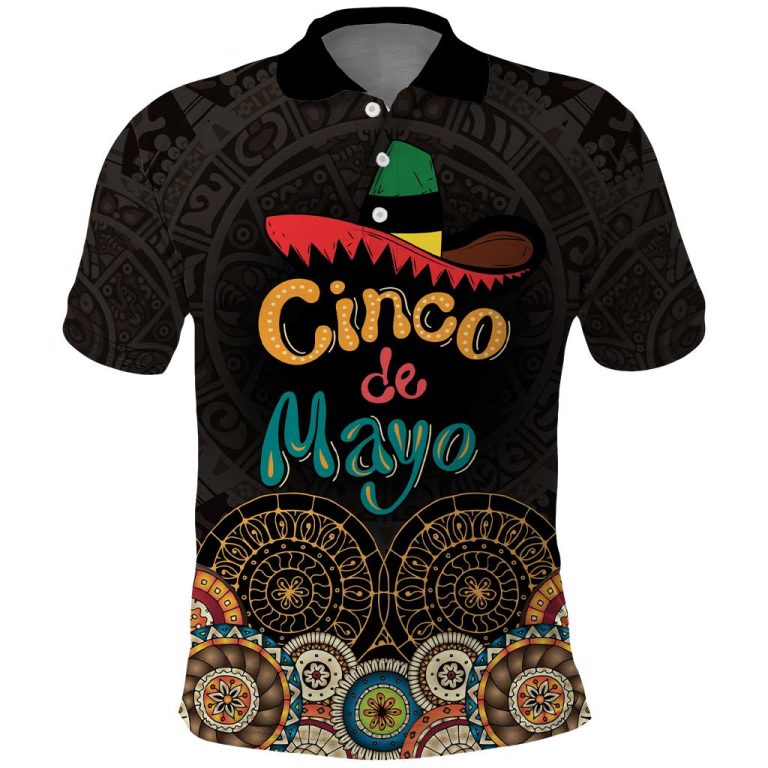 Personalized Mexico Cinco de Mayo Fiesta Polo Shirt Traditional Sombrero Hat LT01