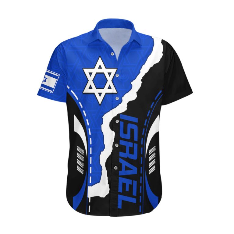 Israel Hawaiian Shirt Stars of David Sporty Style LT9