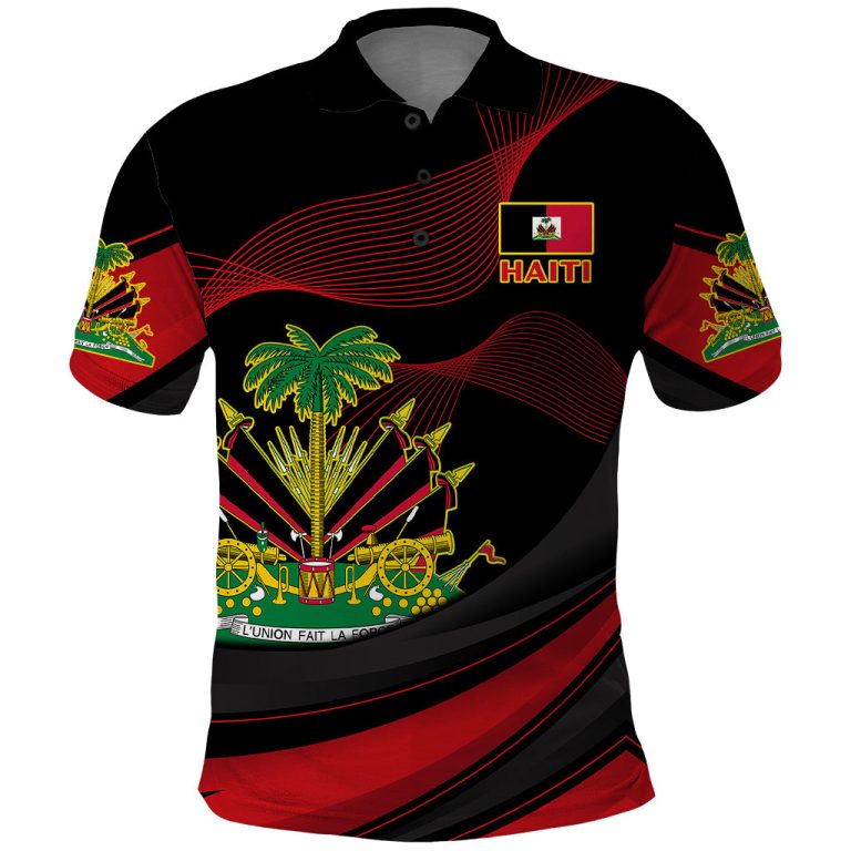 Personalised Haiti 1964 Polo Shirt Coat Of Arms Curvel Style LT14