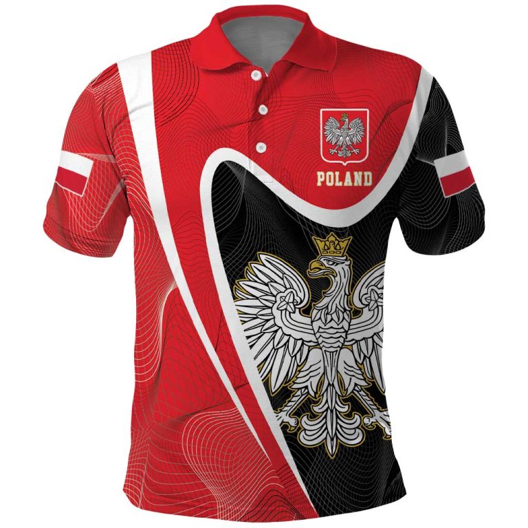 Poland White Crowned Eagle Polo Shirt Rzeczpospolita Polska LT17