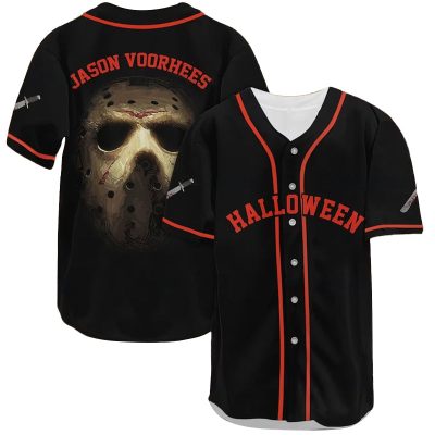 Jason Voorhees Halloween Baseball Jersey