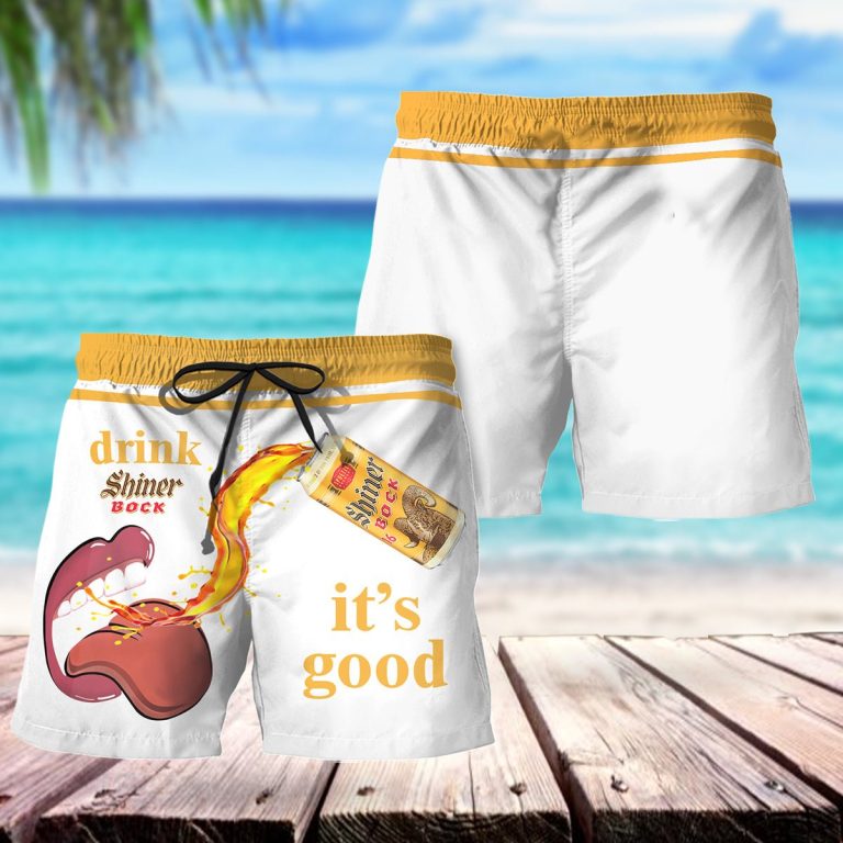 Drink Shiner Bock Swim Trunks